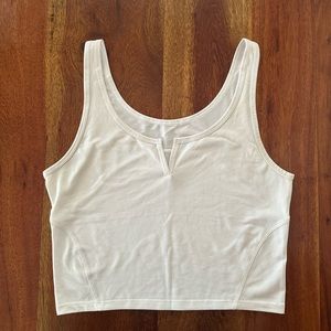 Lululemon cropped white tank